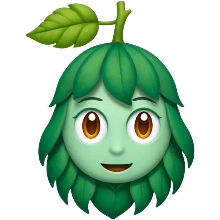 uma logo lavvyfios na cor verde, inspirado em crochê  emoji