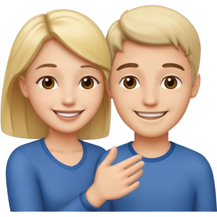 two full-length people greeting each other emoji