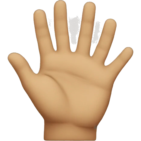 X WITH HANDS emoji