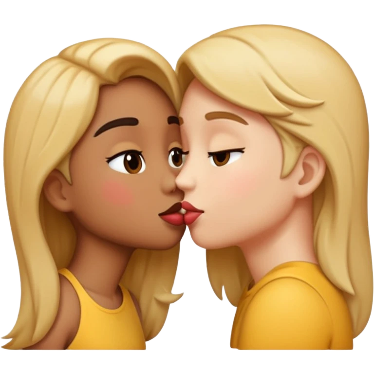 a kiss, cute emoji style emoji