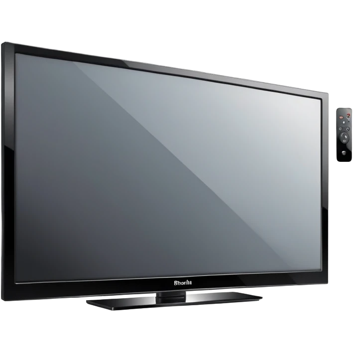 modern slim plasma TV with wide screen emoji
