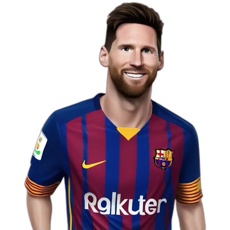 Messi écrasant Ronaldo emoji