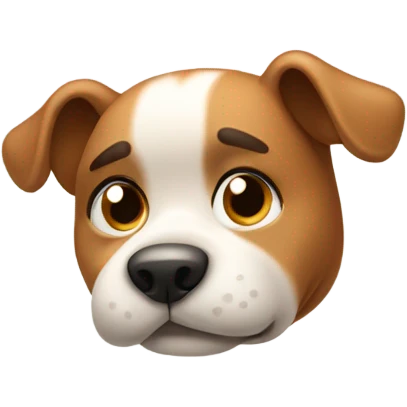 Dog blushing emoji
