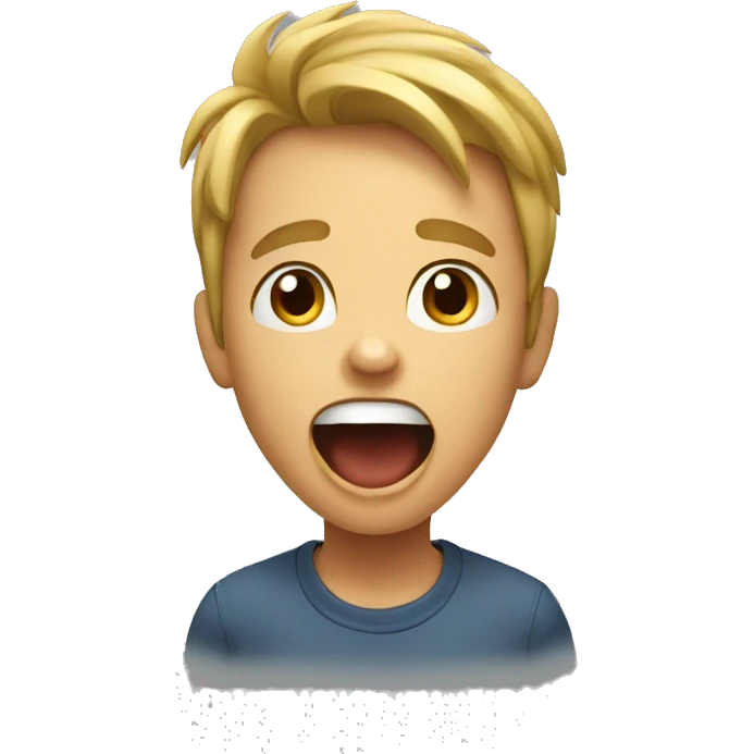 kid yelling emoji