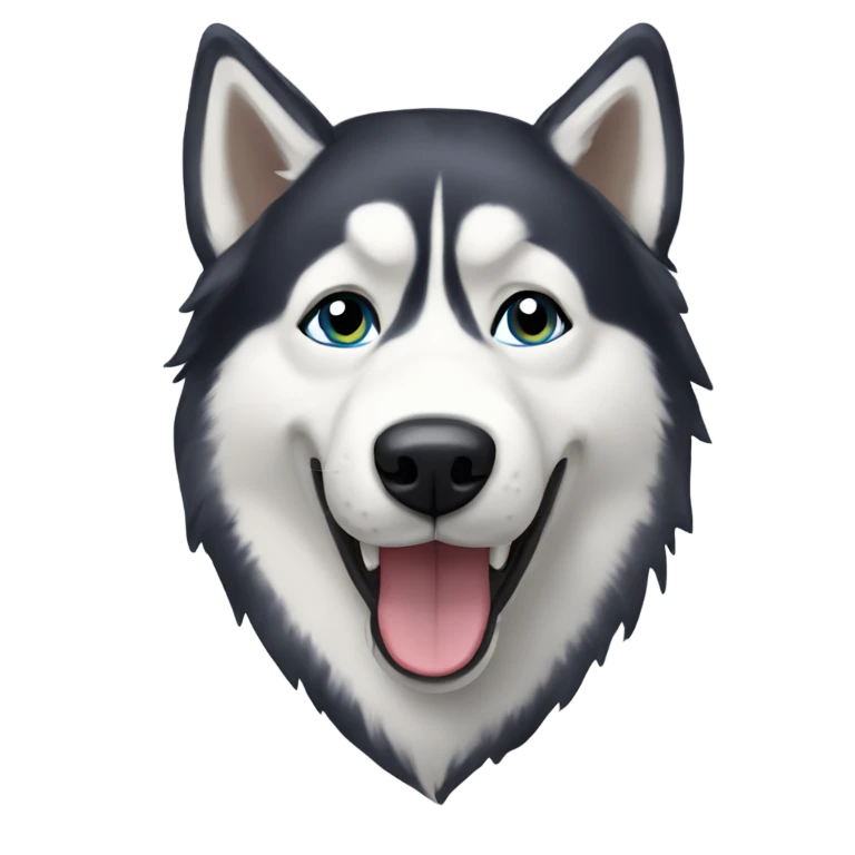 Husky dog emoji