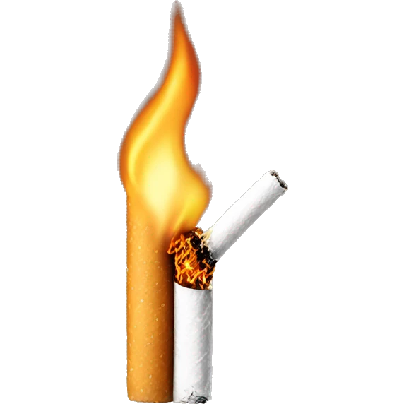 burning cigarette long  emoji
