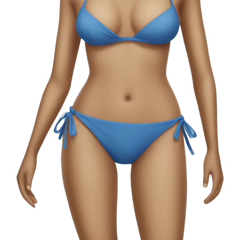 Blue bikini with no person emoji