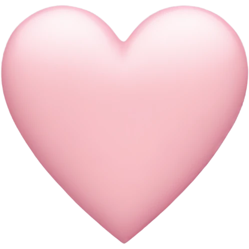 Pastel pink heart emoji