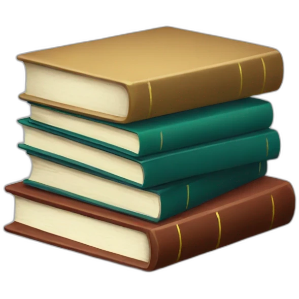 Stack of books emoji