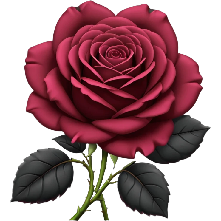 Create black rose emoji emoji