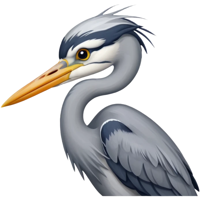 Grey Heron emoji