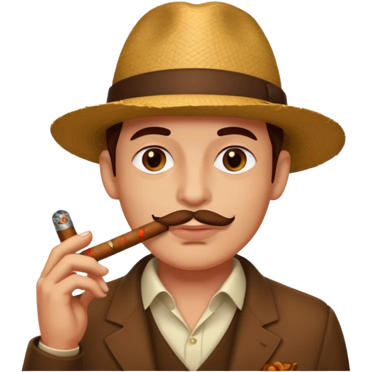 😄con un sigarro en la boca emoji