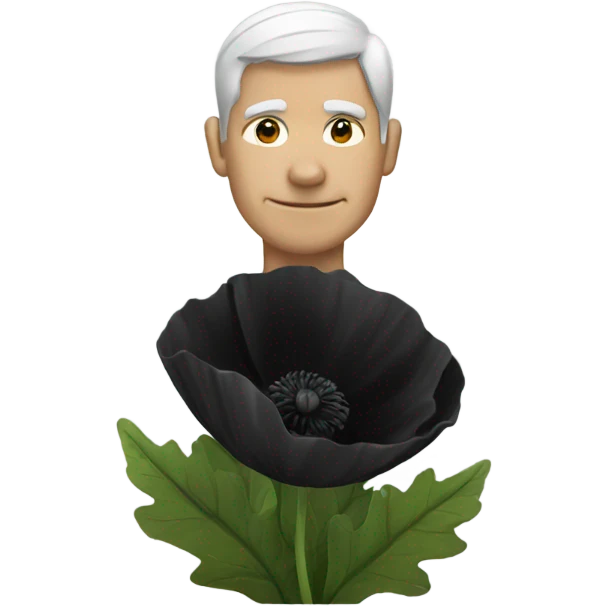 black poppy  emoji
