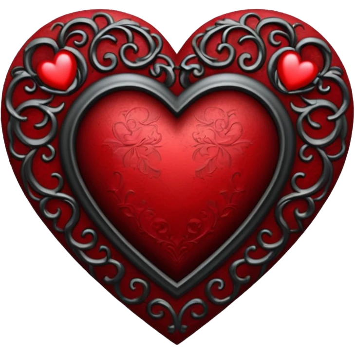 Gothic heart emoji