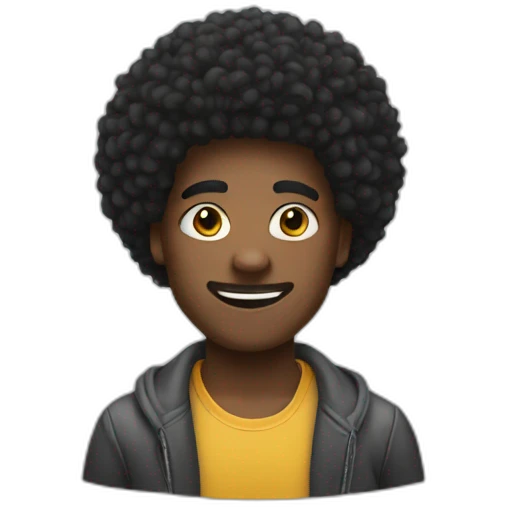 afro boost emoji