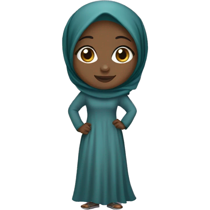 pretty hijabi black girl emoji