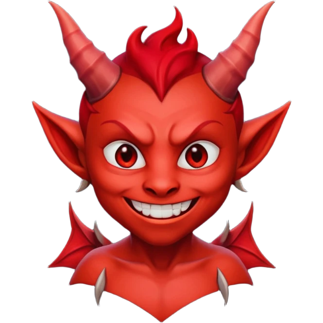 smiling  cute littile demon  emoji