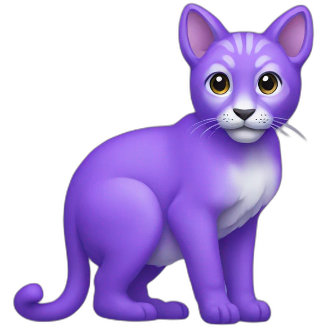🐆in purple  emoji