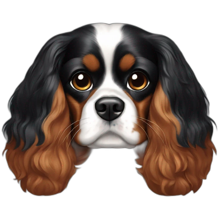 cavalier king charles noir emoji