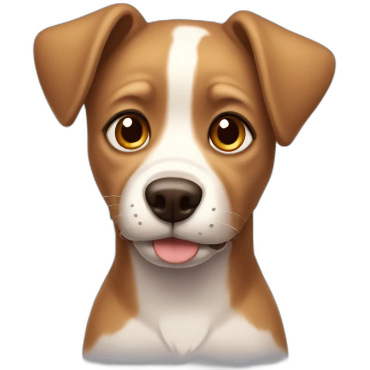 Blake little dog with brown eyes  emoji