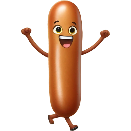 Walking sausage  emoji
