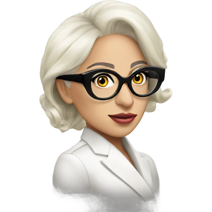 Lady gaga classy glasses  emoji