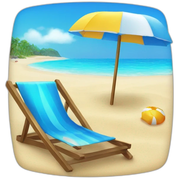 Une plage brillante emoji