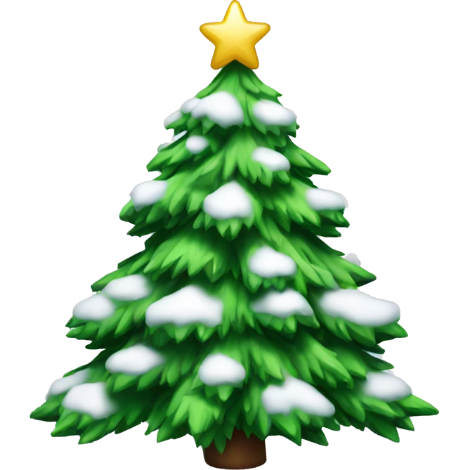 Christmas tree with Snow  emoji