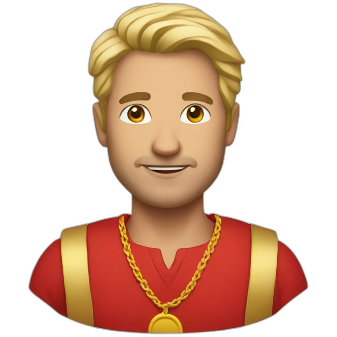 man in red dress emoji