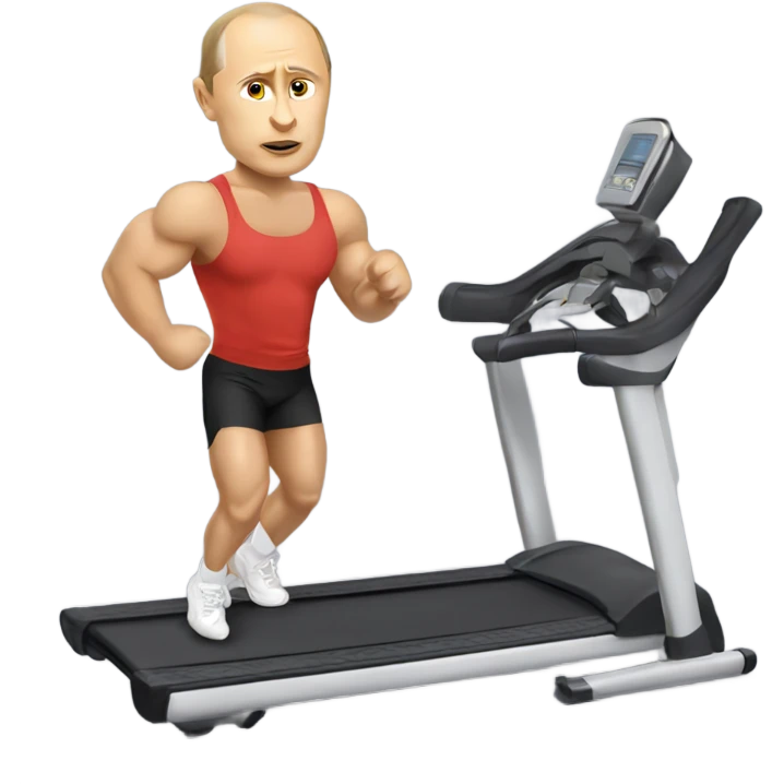  working out with Vladimir Putin  emoji