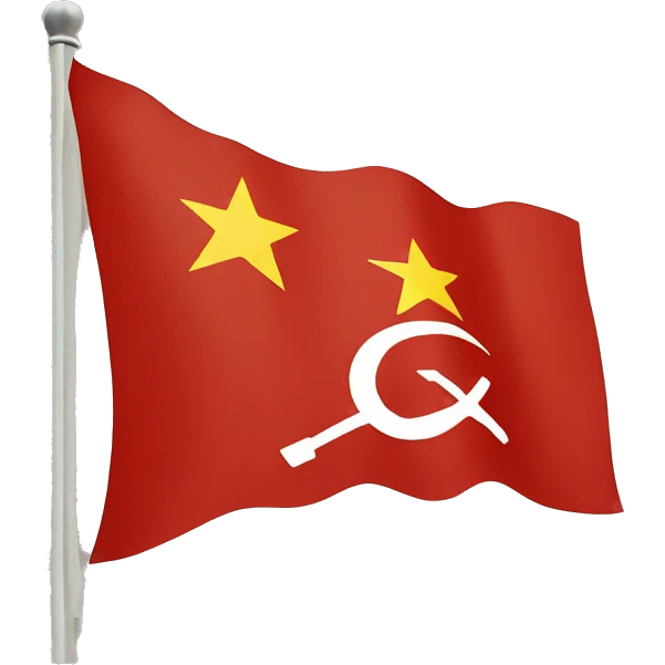 A Soviet flag emoji