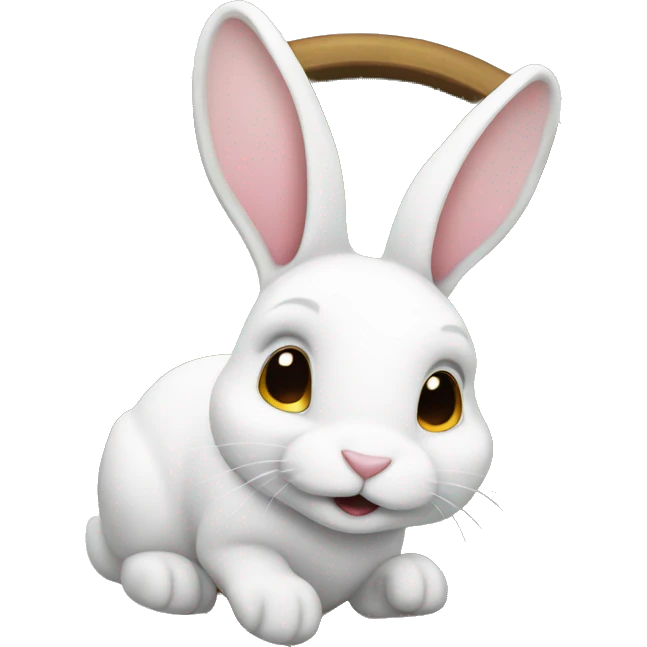White rabbit emoji