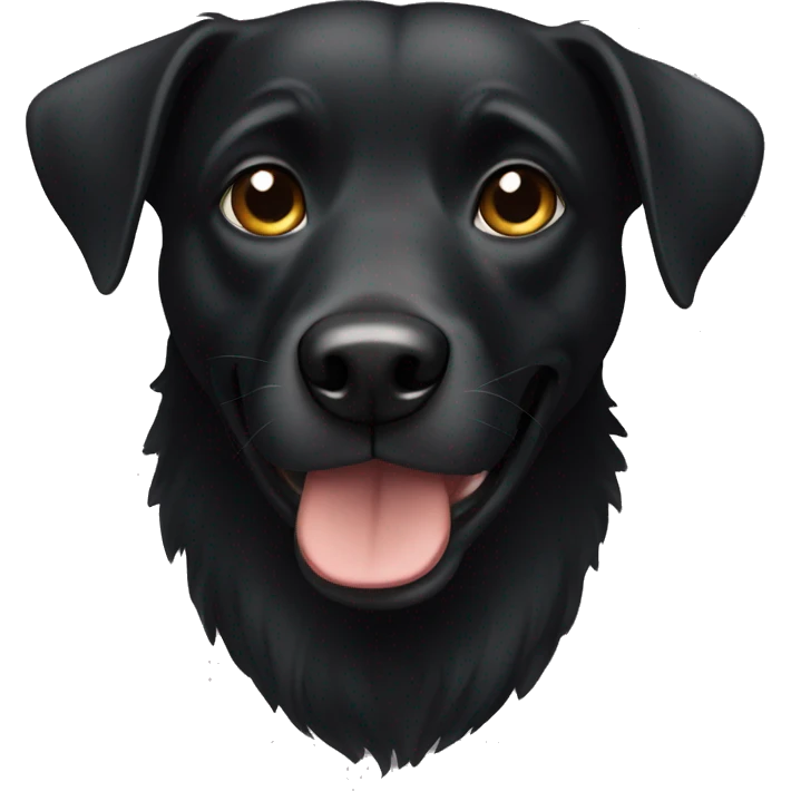 Black dog emoji