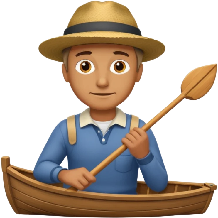 man rowing boat emoji
