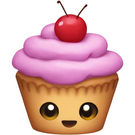 Cute cupcake emoji