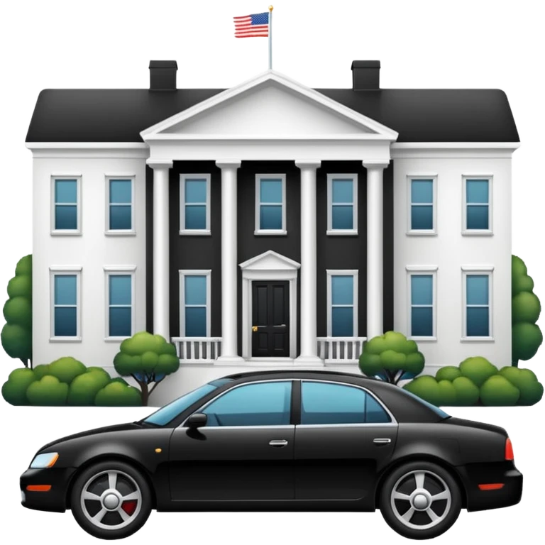 car sport in front of a house emoji