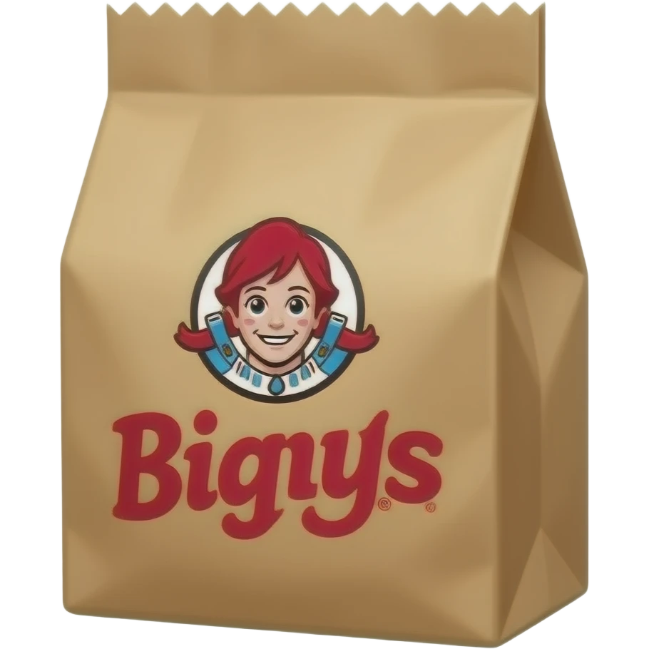 Wendy’s biggie bag emoji