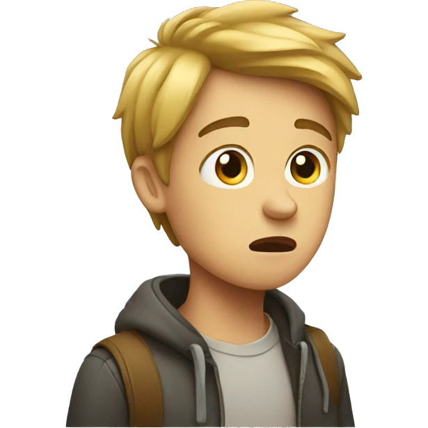 confused boy emoji