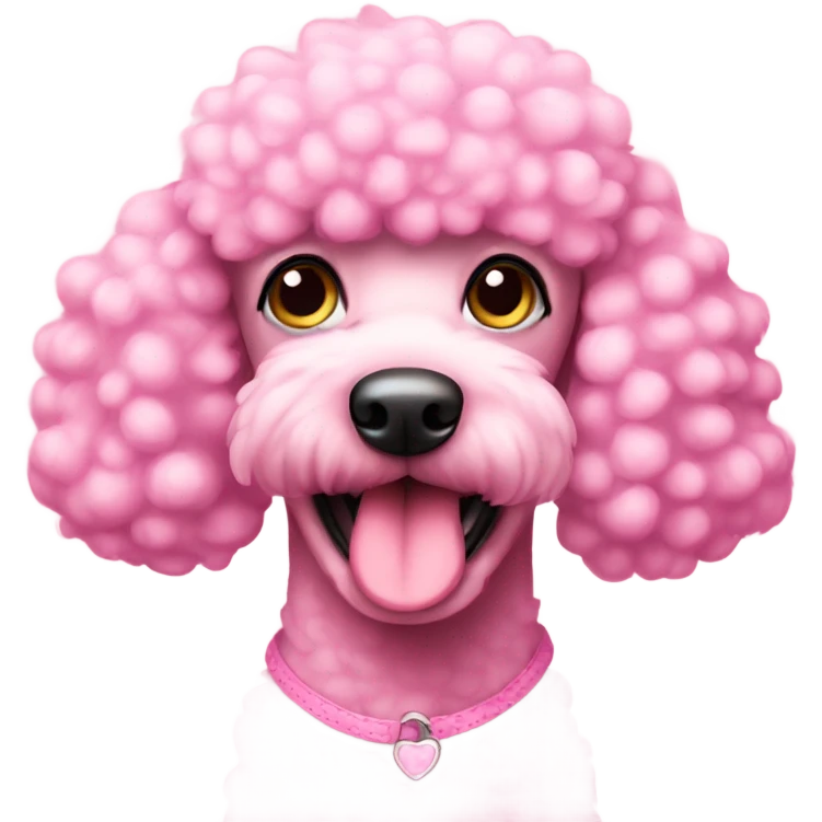 Pink poodle emoji