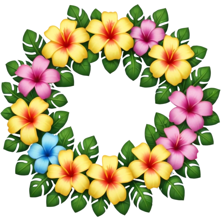 Hawaiian lei emoji