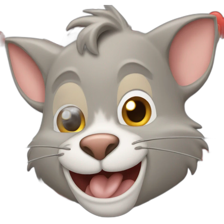 Jerry de tom et Jerry qui fait un coeur emoji
