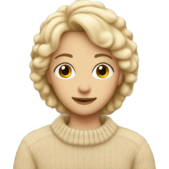 Soft beige sweater  emoji