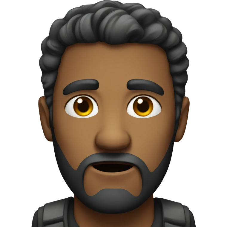 IRRITATED without beard emoji