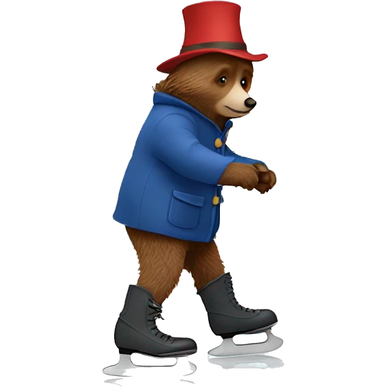 Paddington ice-skating emoji