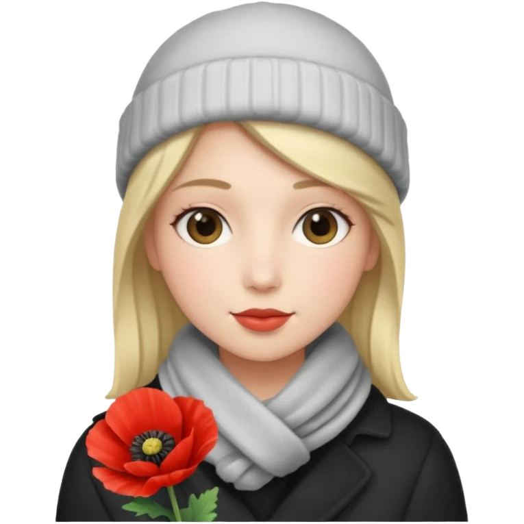 Poppy with muffler emoji