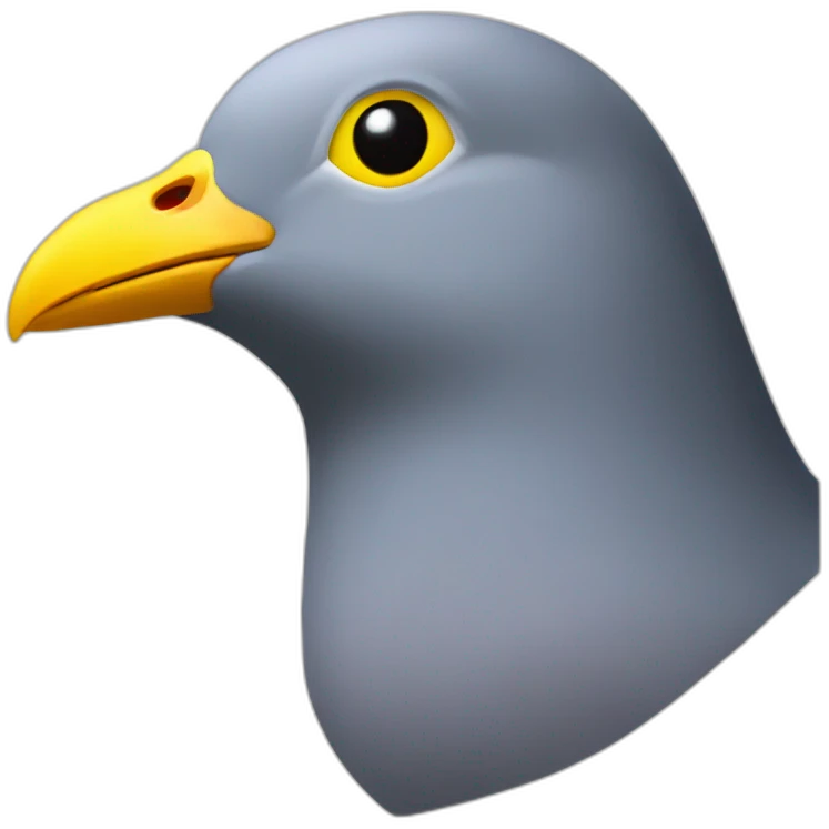 wood-pigeon-with-yellow-beak emoji