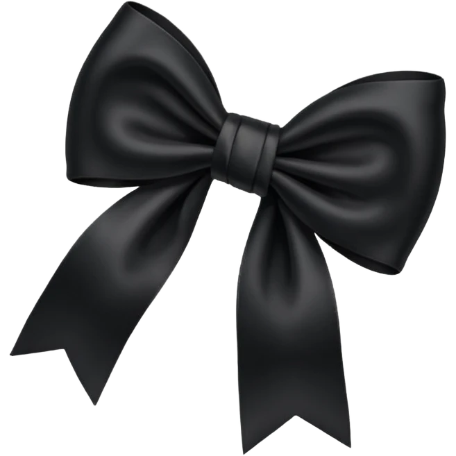 black bow emoji