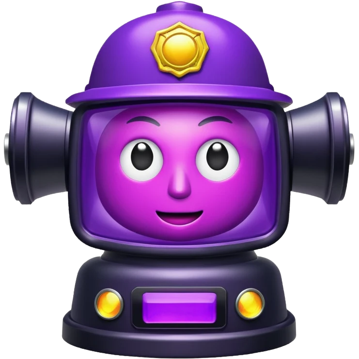 purple police siren emoji