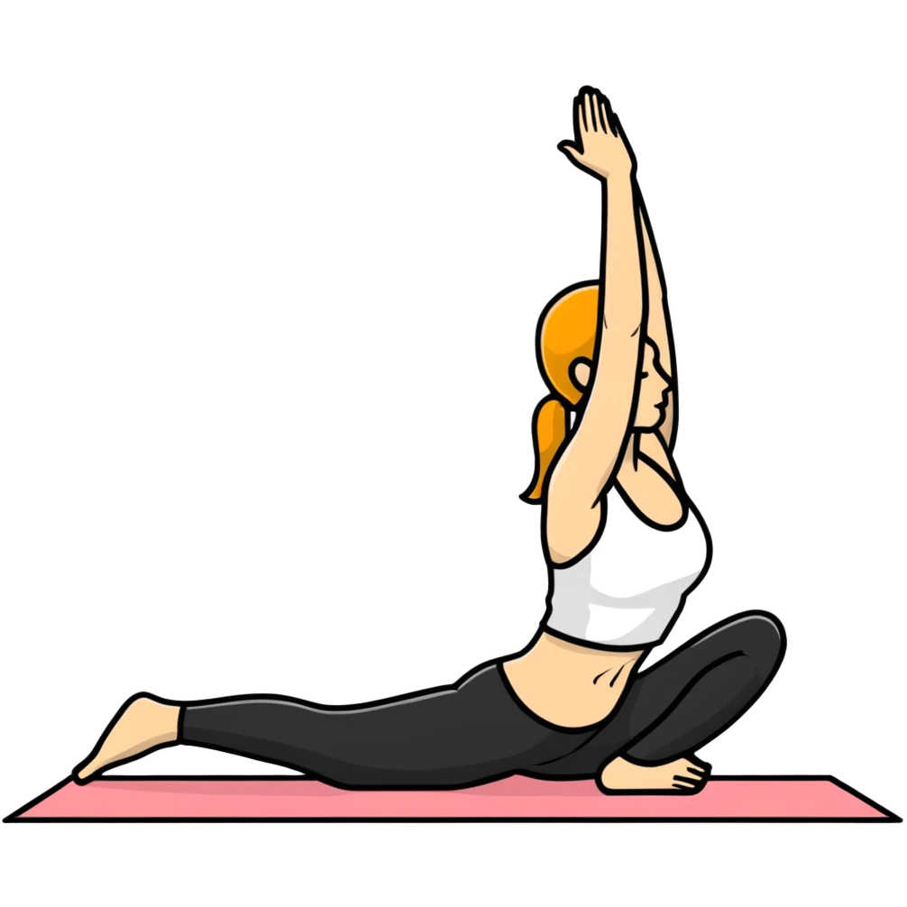 person doing yoga emoji