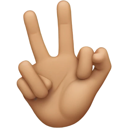 3 fingers emoji